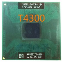 파워딜 T4300 인텔 펜티엄 CPU 1M 캐시 2.1GHz 800MHz FSB 노트북 프로세서, 한개옵션0