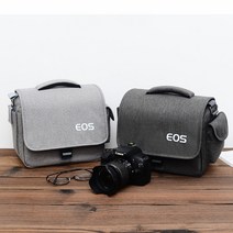 소니 미러리스 니콘 DSLR 후지 카메라 캐논 EOS 숄더백 가방 파우치, L - 그레이