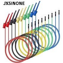 측정기 파츠 피스 JXSINONE-듀퐁 수/암 테스트 후크 클립 실리콘 점퍼 와이어 트랜지스터 전기 P1534 10, 01 Male to Test Hook