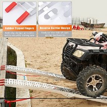오토바이 트레일러 캐리어 750Ibs 알루미늄 접이식 로딩 램프 키트 픽업 트럭 자동차 뒷문 ATV 잔디용 1 개