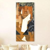 세계 명화그림 후안 그리스 풍경그림 대형 와이드 홈카페 인테리어 액자 명화액자, (그리스)포도가 있는 정물