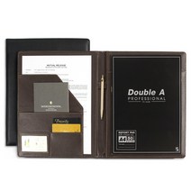 [HICKEIS] 대기업 공무원 오피스 서류 A4 가죽메모패드 BUSINESS, 상세 설명 참조, 색상:블랙