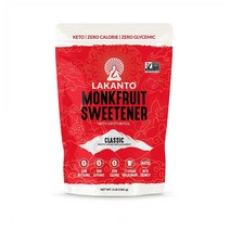 Lakanto Monk Fruit Sweetener Classic 라칸토 몽크프루트 스위트너 클래식 설탕대체 48oz(1.361kg)