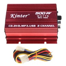 카오디오앰프 차량용 무선 앰프 스피커 자동차 자동 오토바이 뜨거운 미니 hi-fi 500w 2 채널 스테레오 오디오 증폭기, 없음