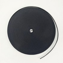 헤세드 1cm 잔골 폴리 웨이빙끈 (1롤-약50M), 블랙 (롤-약50M)
