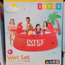 인텍스 크랩 이지풀(M) 유아풀장 easy set 설치시간 10분 스위밍풀 INTEX