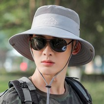 남성용 챙넓은 메쉬 모자 중년 아웃 도어 선캡 남자 등산 매쉬 여름 버킷햇