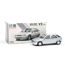 1:64 클래식 올드 카 시트로 zx 알토 자동차 모델 다이캐스트 금속 차량 자동차 모델 시뮬레이션 컬렉션 장난감 선물, 은의