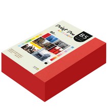 종이문화 프린트 프로 칼라 복사용지 No 29 레드 80g, B5, 680개