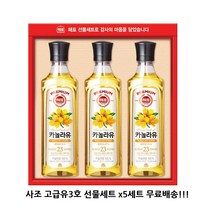 사조 고급유3호 선물세트 [5세트] - 쇼핑백포함 /