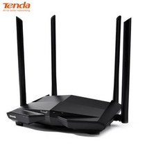와이파이 증폭기 Tenda-AC10 무선 와이파이 라우터 듀얼 밴드 2.4G/5G 1000Mbps 기가비트 리피터 802.11AC 원격 앱 제어 4 * 6dBi 고 이득 안테나, 04 add AU plug, 02 With Retail Packing