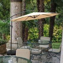 야외 테라스 바나나형 그늘막 수영장 운동장 주차장 신호등 가든 빅 공원 펜션 바다 해수욕장 썬차일 옥외 폭염 대비 쉼터 물통 설치 행사용 큰 천막 꺽이는 철재 대형 원형 파라솔, 원형파라솔(기본 지지대／물통 미포함), 버건디