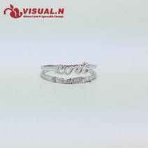 비주얼엔 6jw324 러브이니셜 더블반지