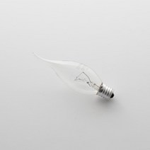 일광 불꽃촛대구 25w 40w 60w (10개묶음) 백열전구 장식전구 E14 E17, E14-불투명40w