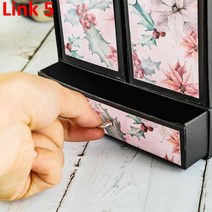 하드웨어 핸들 DIY Scrapbooking 앨범 종이 카드 장식 공예 템플릿 만들기, B420, B420