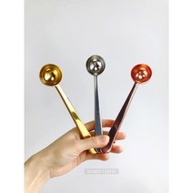 [스푼 클립]커피 원두 스쿱/골드 실버 로즈골드/봉투 봉지 집게/계량 주방 앤틱 밀폐