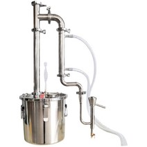 스텐 증류수 제조기 가정용 알콜 제조장치 증류, 6리터 스테인리스 스팀 배럴 일반 와인 파이프