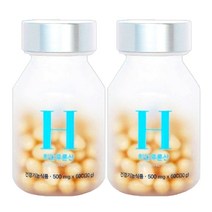 타이거아울렛 먹는 히알루론산 60캡슐 x 2병 이너뷰티 피부보습 수분 하이루론산 비타민A 비타민E 부원료 엘라스틴 저분자 콜라겐 영양제, 단품, 단품