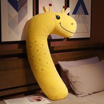 안고 자는 베개 팔베개 긴 인형 애착 죽부인 캐릭터 ㄱ자형 바디필로우 롱쿠션, 파인애플 기린