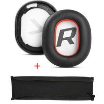 헤드셋이어패드 Anker Soundcore Life Q10 Q20 Q30 Q35 헤드폰 소프트 폼 이어 쿠션 용 교체 단백질 패드, [03] black and black