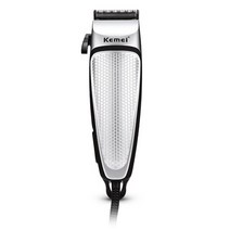 이발기 바리깡 Kemei Pro 남성 미끄럼 방지 강철 유선 전기 트리머 원 블레이드 면도기 수염 그루밍 미사, 02 no box
