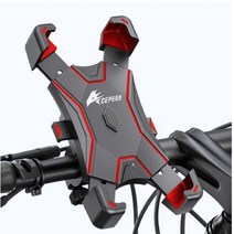 엣지 디자인 자전거 터치 휴대폰 거치대 레드