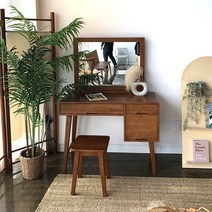 카르페디 판테온 고무나무 원목 수납 화장대, 판테온 화장대 엔틱