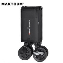 개방형 웨건 캠핑카트 손수레 맥텀 마르코 투웨이 카 야유회 피크닉 야외 핸드레이크 수납, 02 마르코코스8미니밴 러버 휠 올블랙