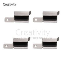 초정밀 4PCS 스틸 가열 침대 클립 UM2 또는 Ender 3 3D 프린터 용 히트 베드 클램프 빌드 플랫폼 유리 리테, 01 Left