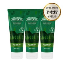 임박특가!!(23.06.15까지) 라임&브라운 피톤 편백수 95% 수분공급 쿨링효과 알로에 수딩젤 200ml, 3개