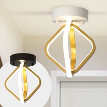 LED 센서등 크로스 20W 골드 사각 직부등 센서등 현관 복도 베란다 조명, 센서, 화이트