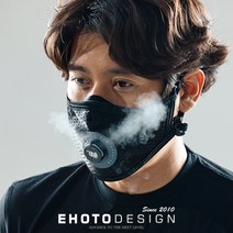 이호토 황사 미세먼지차단 빨아서 재사용하는 에어 밸브필터링 라이트마스크, 화이트로고