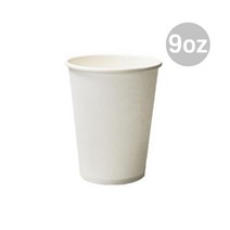 무지 자판기용 종이컵(9oz 50개 줄) 사무 생활 탕비 음료 컵 종이컵 큰컵 테이크아웃컵 물컵 음료컵