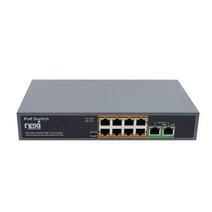 POE+ 허브스위치 8+2포트 150W 스위칭 CCTV IP카메라 NAS인터넷 익스텐더 산업용 PTZ AP 공유기 공사설치, 마켓팩토리 본상품선택