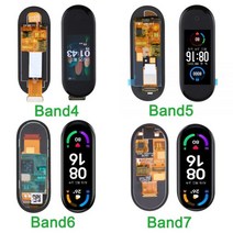 애플워치액정 액정교체 자가수리 원래 Xiaomi Mi 밴드 4 5 6 7 LCD 디스플레이 화면 터치 디지타이저 스마트 워치 5.0 팔찌, Band6 (NO NFC)