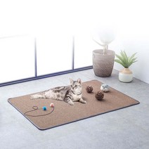 고양이 스크래쳐 매트 카펫 양탄자 캣 고양이방 꾸미기, 베이지