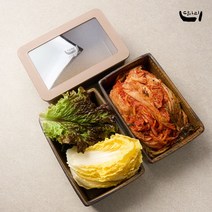 당아리 3종 김장세트 사각항아리 찬통 김치통 반찬통 숙성발효 보관 옹기, 당아리 1500ml x 3P 본체,뚜껑