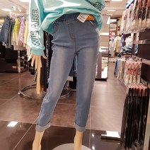 [더데이걸] 논현점 보이핏 베스트 데님 가을바지 밴딩바지 편하게 입기 좋은 완벽한핏 활동적인 소녀들을 위한 데님 초등여아 TGTJ21802