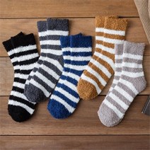 다잇템 남자 콘트라스트 실내 단가라 5컬러 양말 (9505027)
