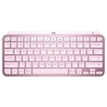 로지텍 무선키보드, 로즈 핑크, MX Keys Mini, 텐키리스
