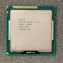 CPU Intel Xeon E3 1220 3.1GHz 4 코어 SR00F LGA 1155 CPU 프로세서 인텔 제온, 한개옵션0