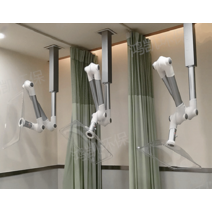 암후드 배기 연기 실험실 유해가스 흡입기 산업용 환기 먼지 배기관 뜸 흡입 배관기, 모델B 알루미늄 관절 암 (원형 커버 포함)