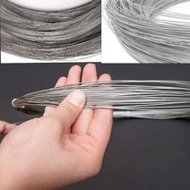 와이어로프새로운 스테인레스 스틸 와이어 0.02-3.0mm 구슬 로프 코드 낚시 스레드 문자열 DIY 목걸이 팔찌, 16 0.3mm_02 10M