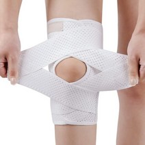 무릎 부상 회복 통기성 무릎 지지대 측면 안정 무릎 패드 서포터 슬개골아대, white_XXXL