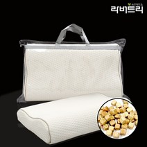라버트리 천연라텍스 굴곡형 편백 경추베개 대 사이즈 겉커버포함, 진그레이메쉬, 1개