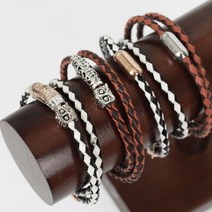 12간지 띠별 부엉이 재물운 행운 소원 천연 가죽팔찌