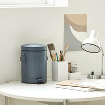 한샘 심플빈티지 페달 휴지통 3L 네이비