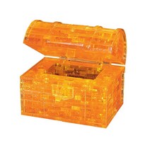 퍼즐피플 3D 크리스탈 입체퍼즐모형 시리즈, 기타, 3D크리스탈 보석상자 골드, 3D크리스탈 보석상자 골드, 52p