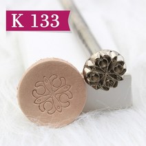 패턴 가죽 스탬프 도구 금속 스탬프 가죽 공예 작업 소가죽 조각 패턴 꽃, 협력사, k 133