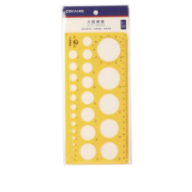 친절한마이쮸 건축 제도 템플릿 모양자 원형 20cm, 4개